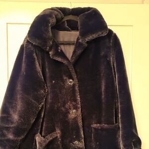 Women's Black Faux Fur Coat